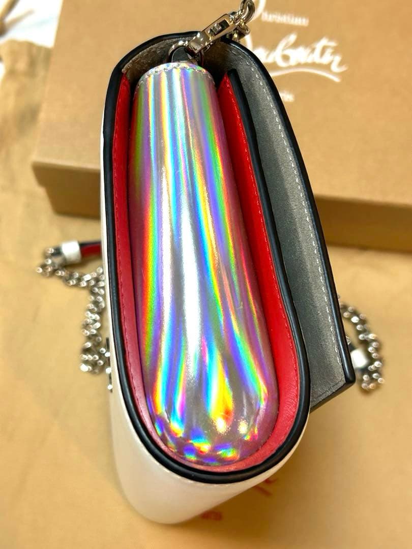 新品未使用　正規店購入　ルブタン パロマ スタッズ クラッチショルダーバッグ