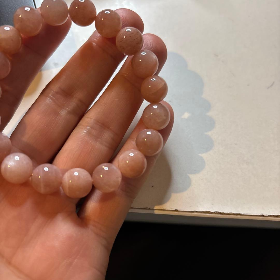 綺麗なオレンジムーンストーン！ズーンとくる！綺麗！