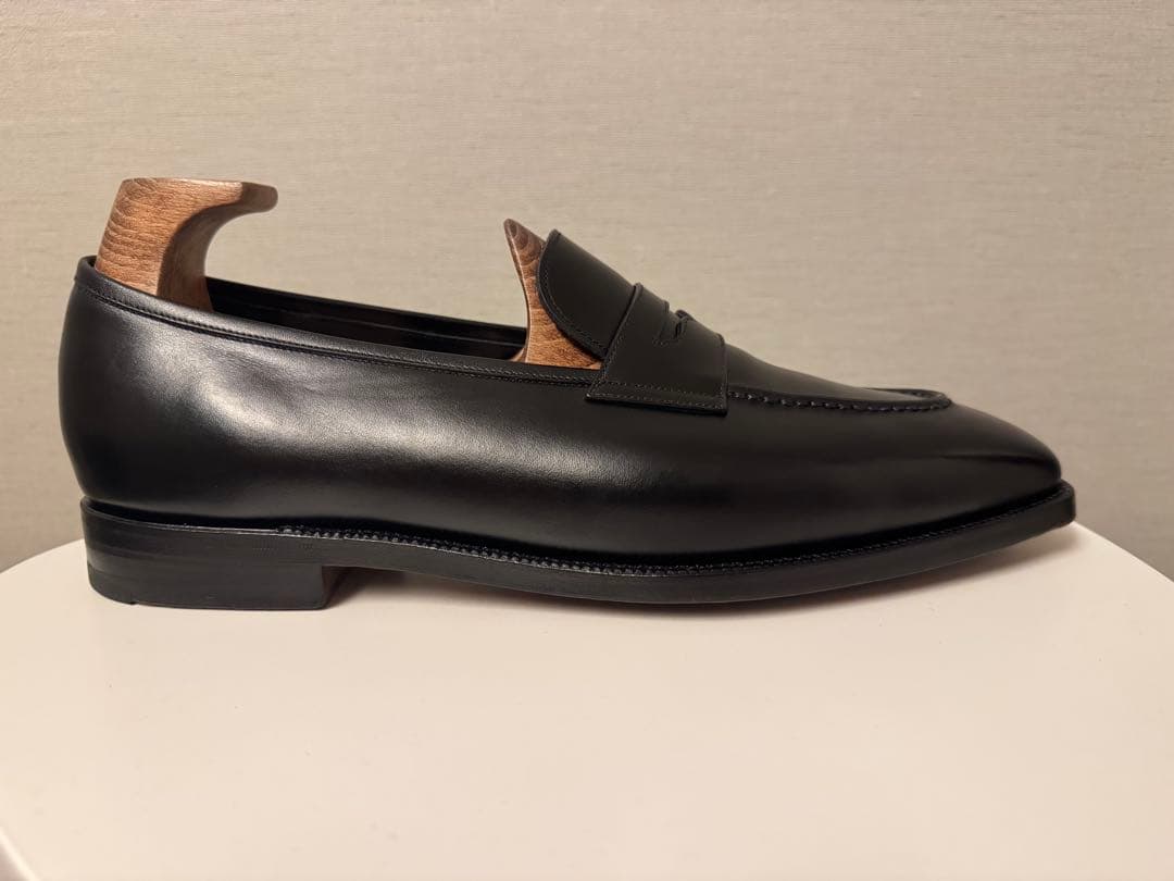 レザーポート アイアンローファー ワインハイマーボックスカーフ 9D