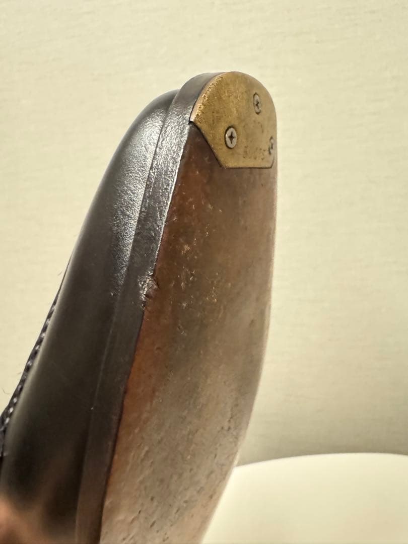 レザーポート アイアンローファー ワインハイマーボックスカーフ 9D