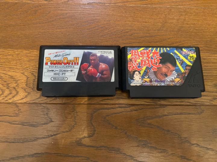 セット組換え相談可　ファミコン　マイクタイソンパンチアウト　たけしの戦国風雲児