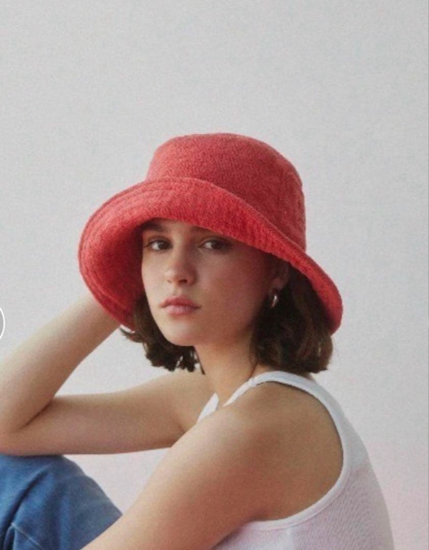 新品未使用未開封　アリシアスタン　テリーバケットハット　レッド