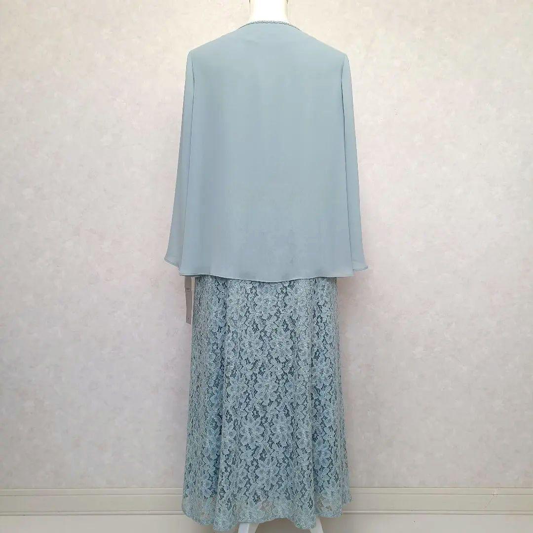 東京ソワール カバーアップ付きセミロングワンピース 大きいサイズ 15号