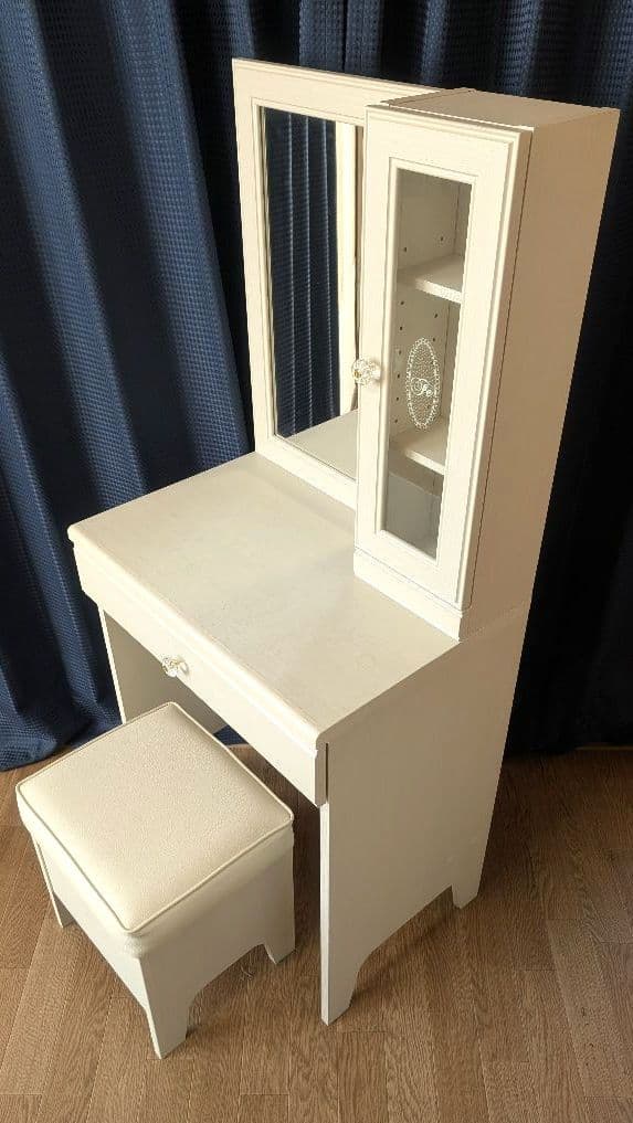 ニトリ/NITORI ドレッサー（鏡台） フェリベーネ スツール付き