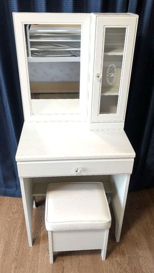 ニトリ/NITORI ドレッサー（鏡台） フェリベーネ スツール付き