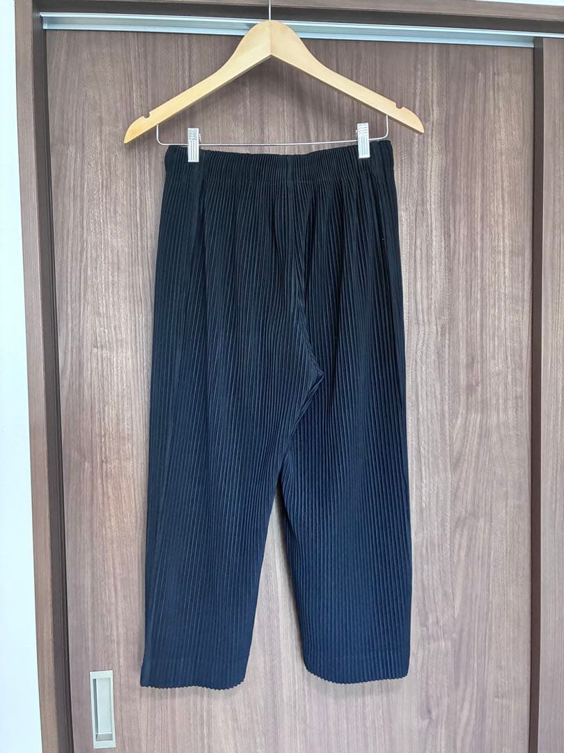 homme plisse スラックス サイズ1 ブラック