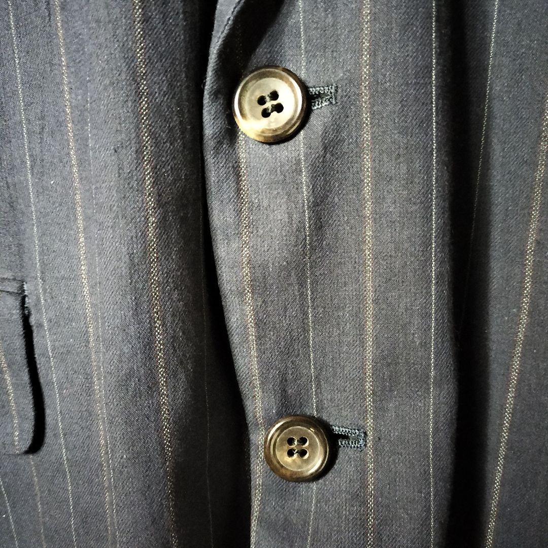 田中オム コムデギャルソンオム テーラードジャケット ストライプ コットン綿