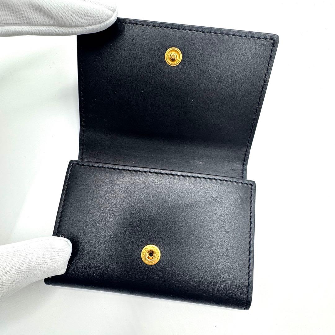 付属品完備　美品✨サンローラン　6連　キーケース　キーリング　YSL　金ロゴ　黒