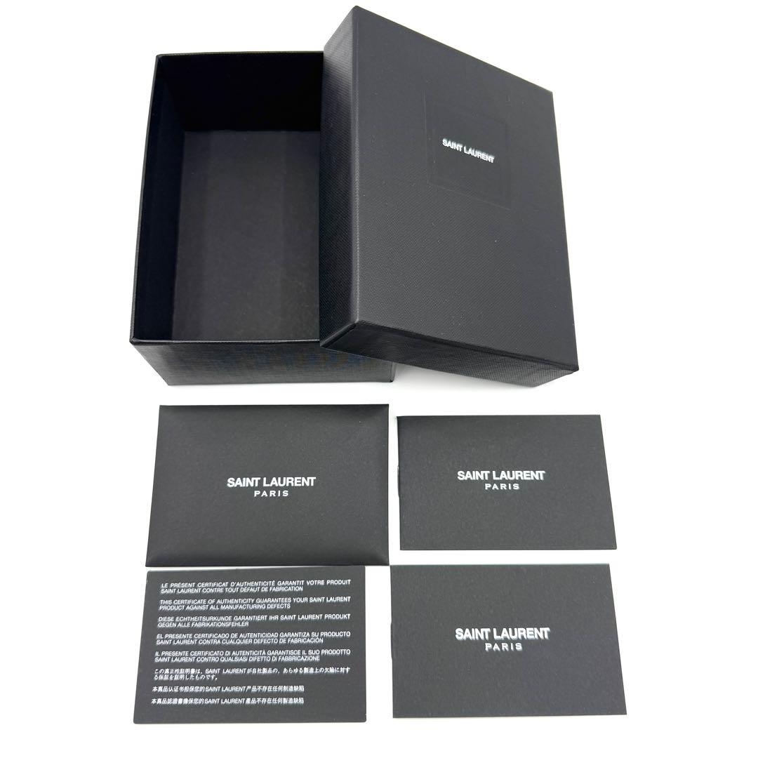 付属品完備　美品✨サンローラン　6連　キーケース　キーリング　YSL　金ロゴ　黒