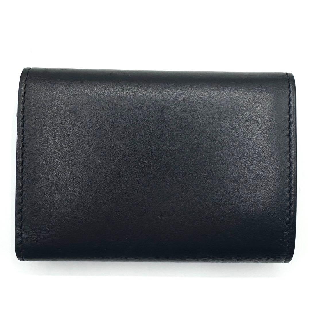 付属品完備　美品✨サンローラン　6連　キーケース　キーリング　YSL　金ロゴ　黒