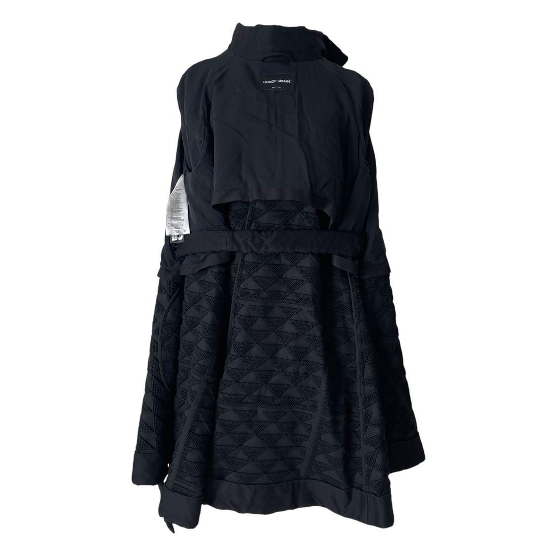 希少美品　 GIORGIO ARMANI　ケープコート　ブラック　46