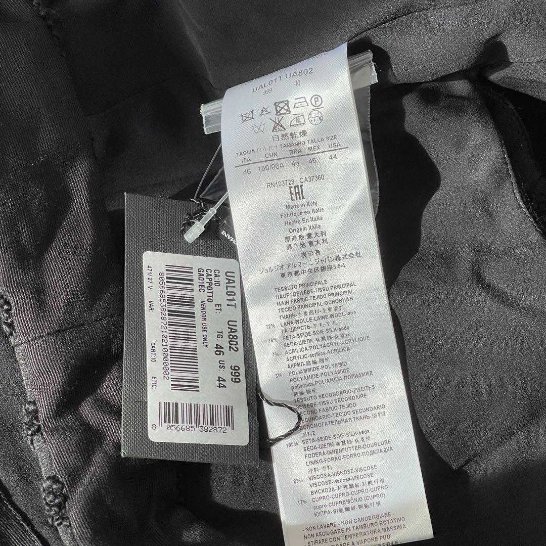 希少美品　 GIORGIO ARMANI　ケープコート　ブラック　46