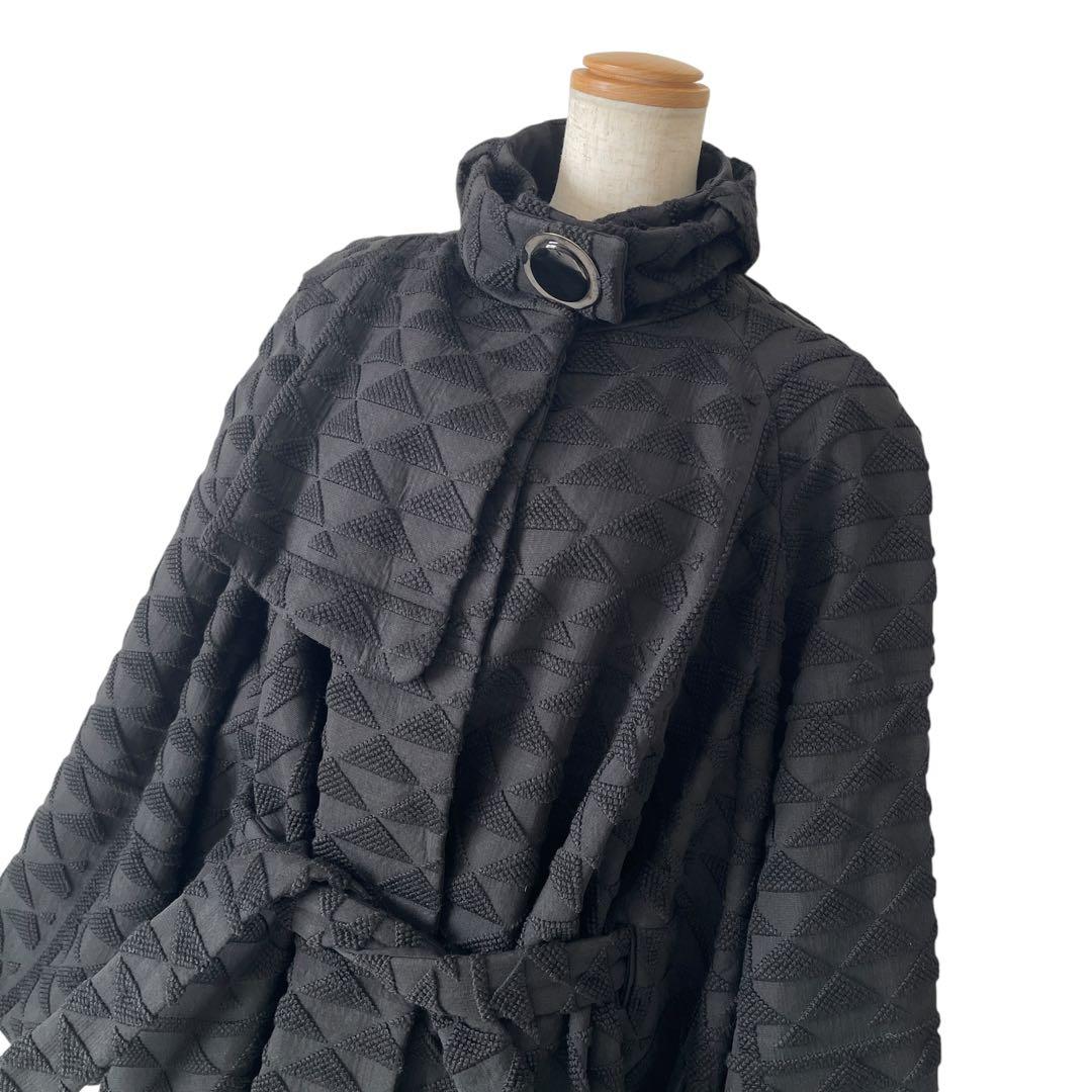 希少美品　 GIORGIO ARMANI　ケープコート　ブラック　46