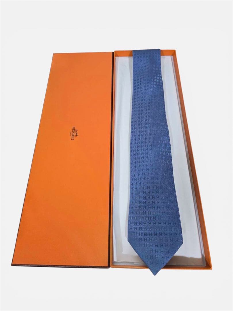 ✨新品未使用品✨箱無し割引可能HERMES ファソナ シルク100% ネクタイ