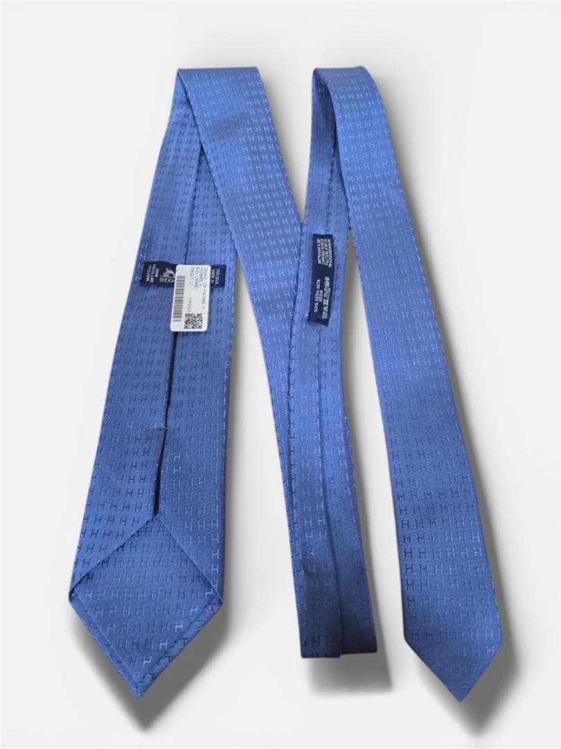 ✨新品未使用品✨箱無し割引可能HERMES ファソナ シルク100% ネクタイ