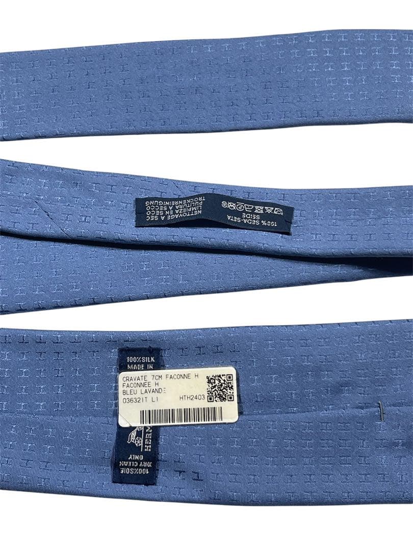 ✨新品未使用品✨箱無し割引可能HERMES ファソナ シルク100% ネクタイ