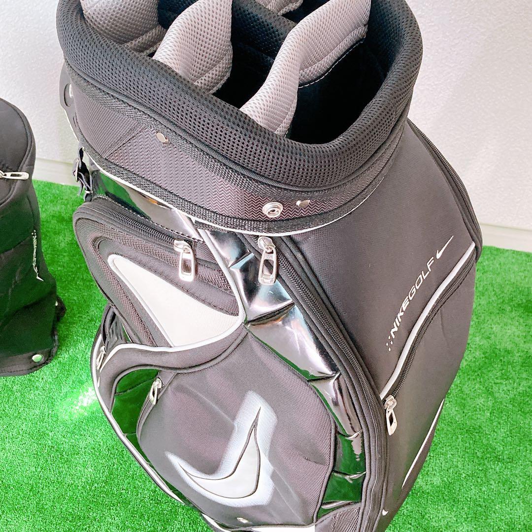 NIKE GOLF キャディバッグ 6口 フード付き 廃盤品 希少 レア BK