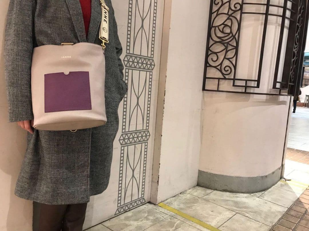 【美品】IANNE　❤️MONIQUE(モニク)❤️　グレー×パープル