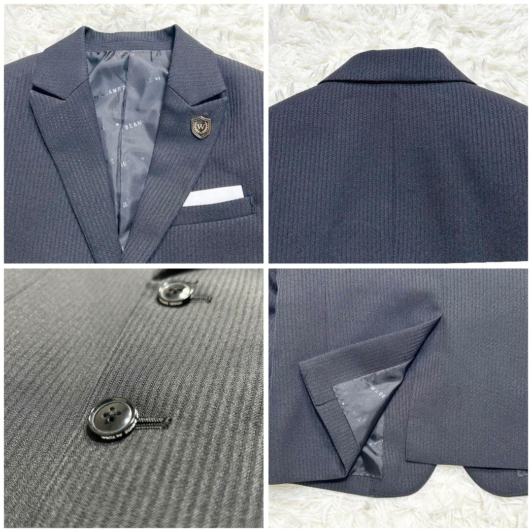 【美品】ワルツバイビームスデザイン フォーマルスーツ キッズ 黒 男の子 120