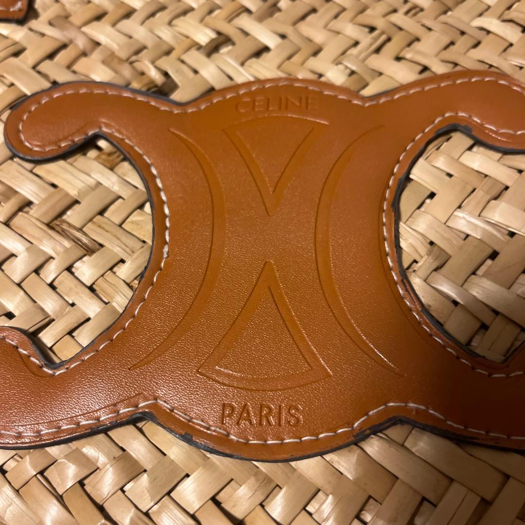 CELINE ストロー かごバッグ