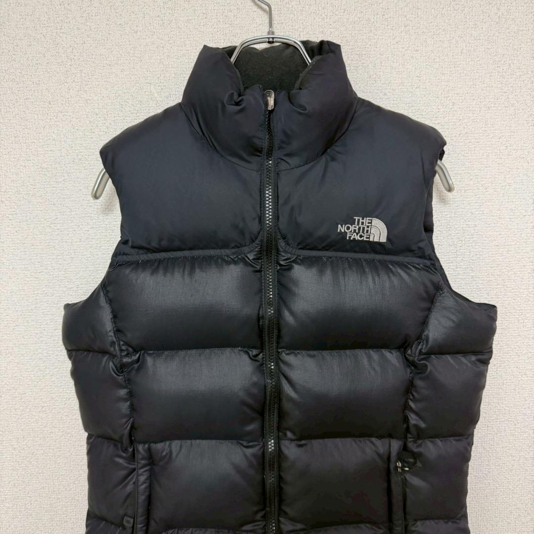 ノースフェイス ヌプシ ダウンベスト 海外限定 ブラック レディース S相当