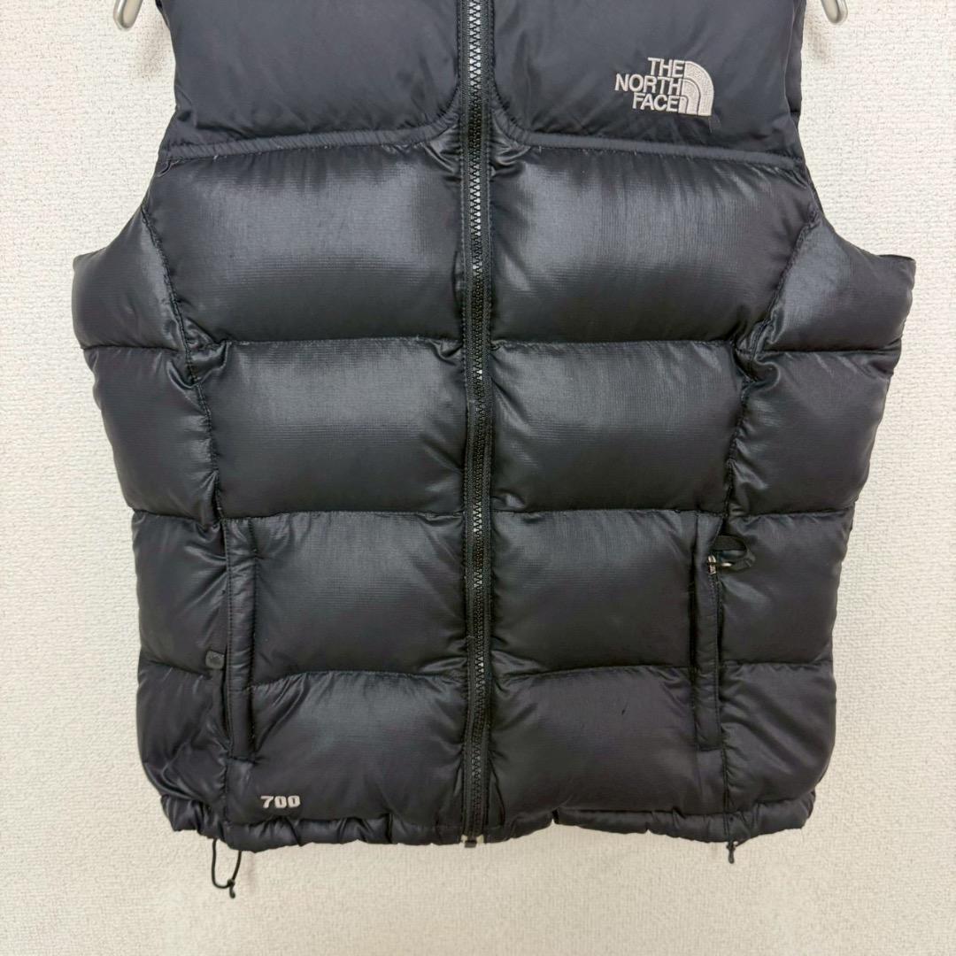 ノースフェイス ヌプシ ダウンベスト 海外限定 ブラック レディース S相当