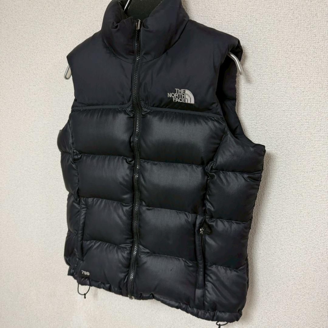 ノースフェイス ヌプシ ダウンベスト 海外限定 ブラック レディース S相当