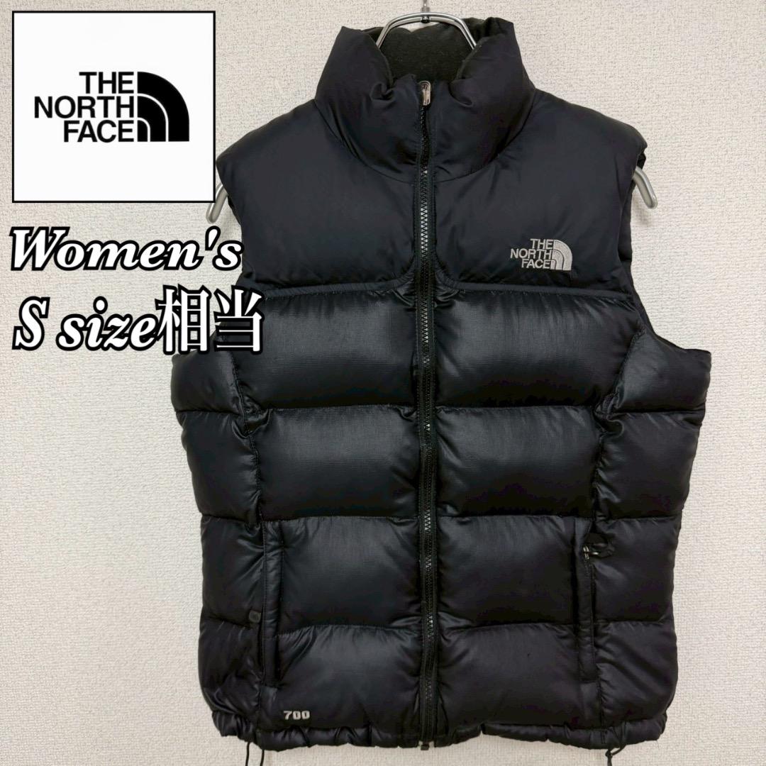 ノースフェイス ヌプシ ダウンベスト 海外限定 ブラック レディース S相当
