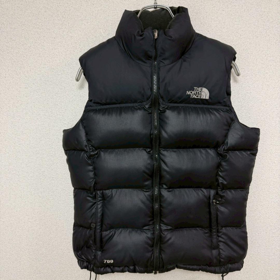 ノースフェイス ヌプシ ダウンベスト 海外限定 ブラック レディース S相当