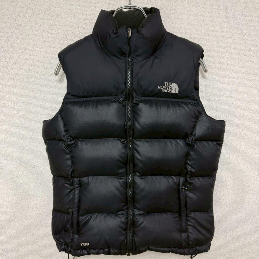ノースフェイス ヌプシ ダウンベスト 海外限定 ブラック レディース S相当