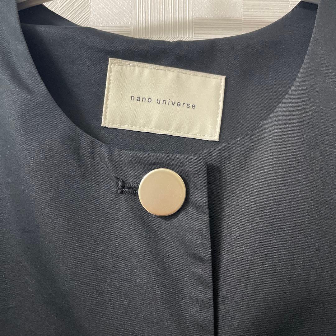 1/21限定価格　NANO universe 撥水&花粉ガードノーカラーコート