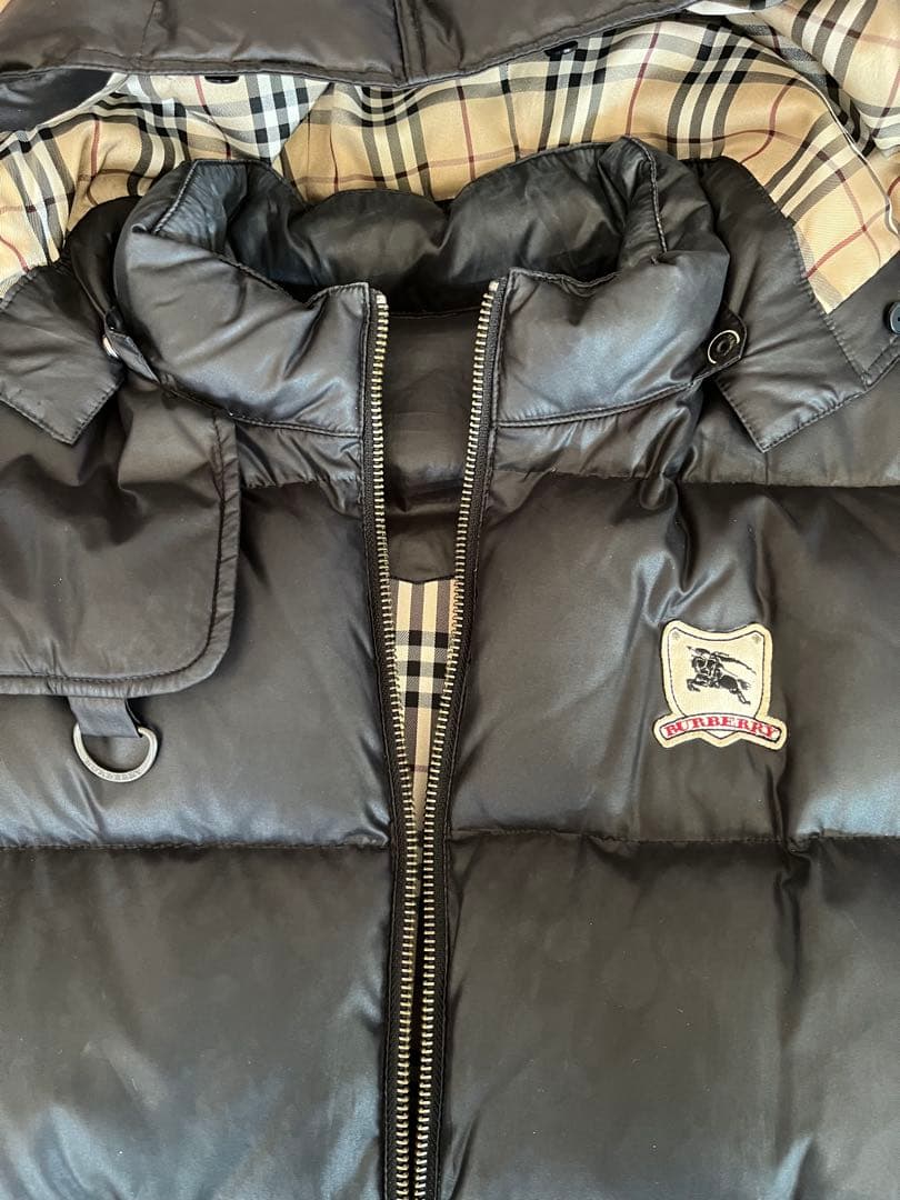 BURBERRY☆ダウンベストリバーシブル☆160 レディース メンズ☆美品