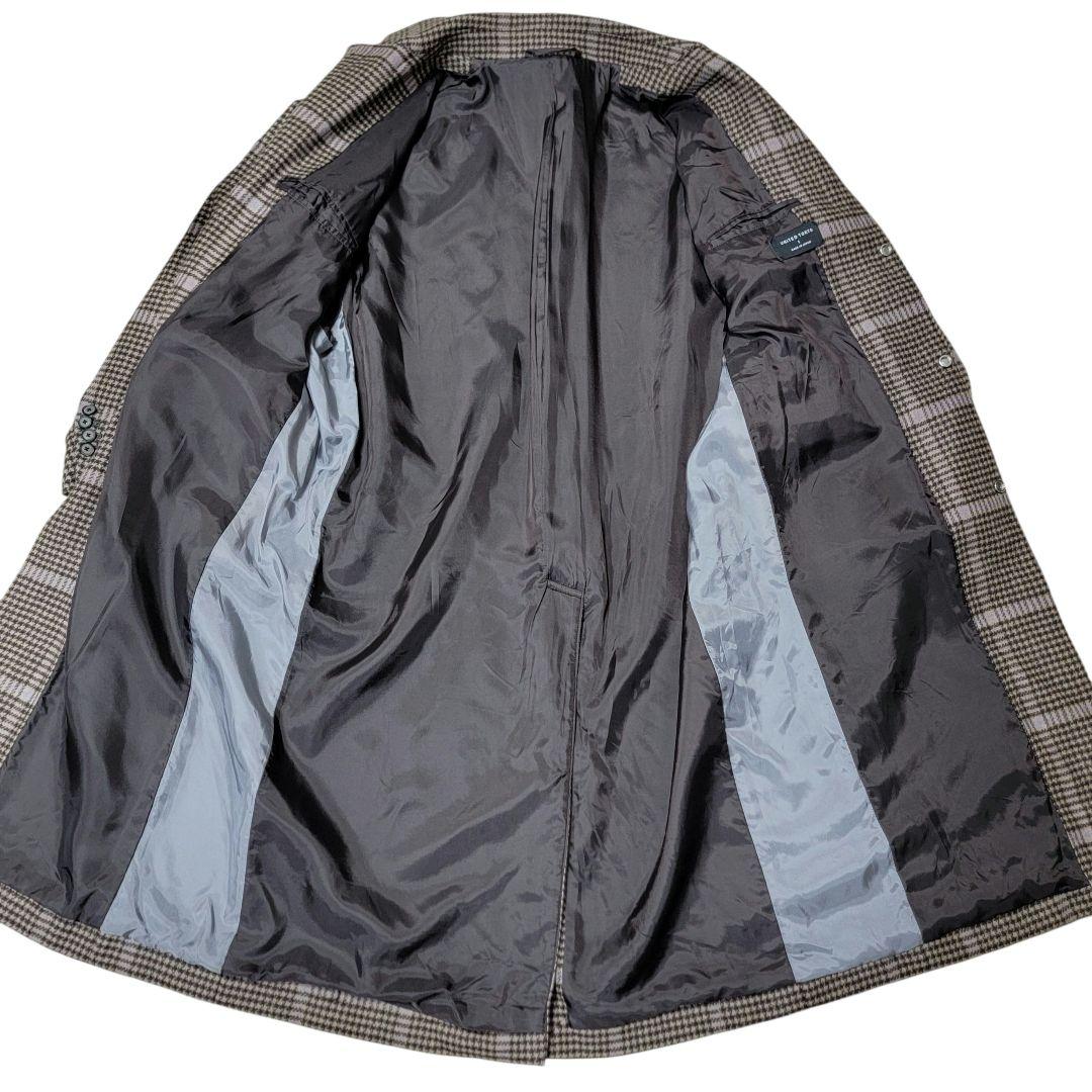 完売 マンテコ UNITED TOKYO チェックオーバーサイズチェスターコート