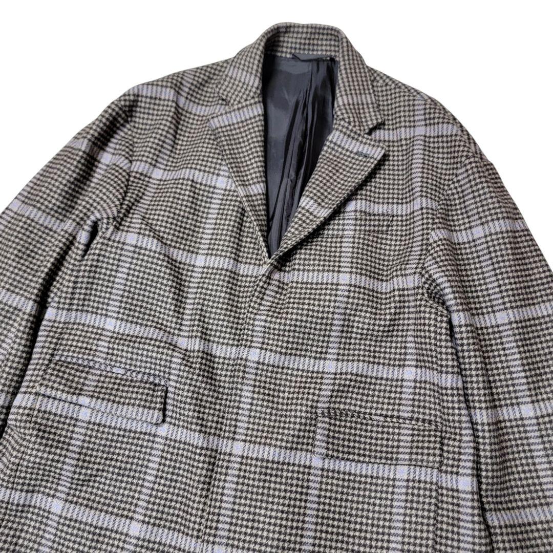 完売 マンテコ UNITED TOKYO チェックオーバーサイズチェスターコート