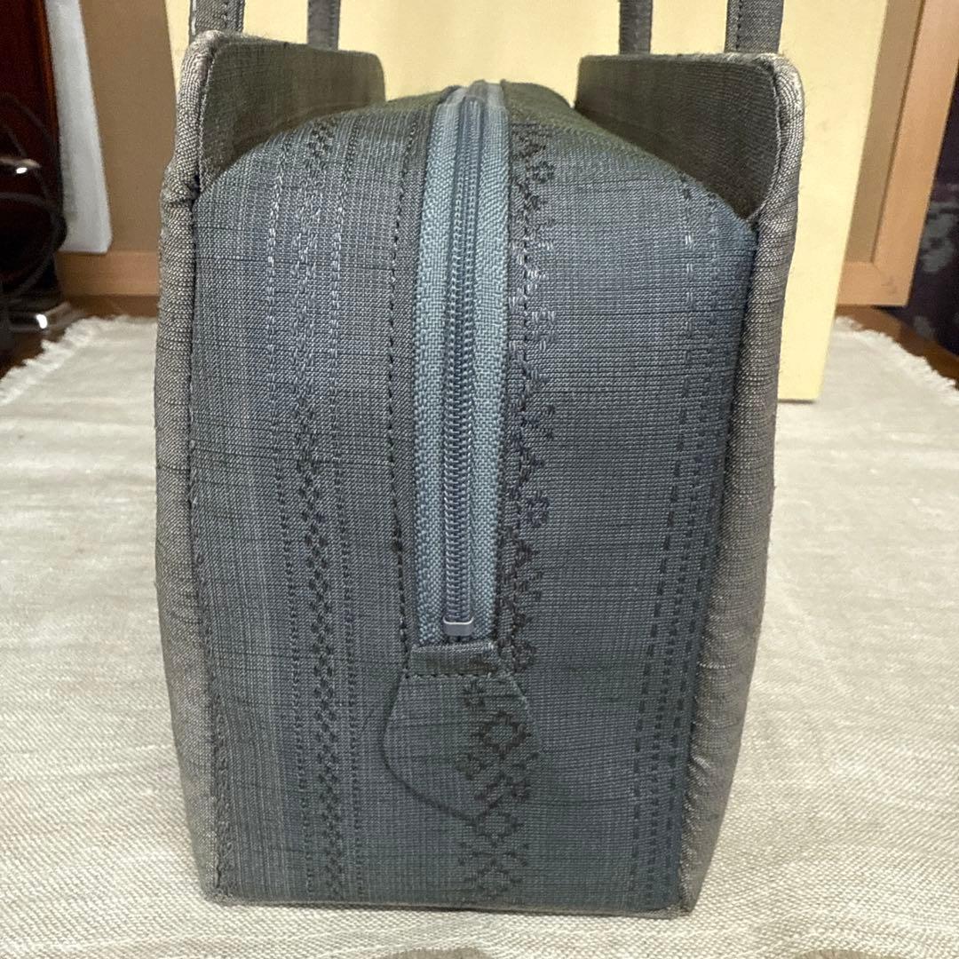 専用商品　未使用　和装用　利休　バッグ　紬　グレー