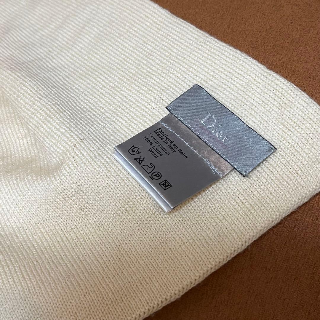 Dior HOMME ディオールオム 06AW バイカラーウールニットマフラー