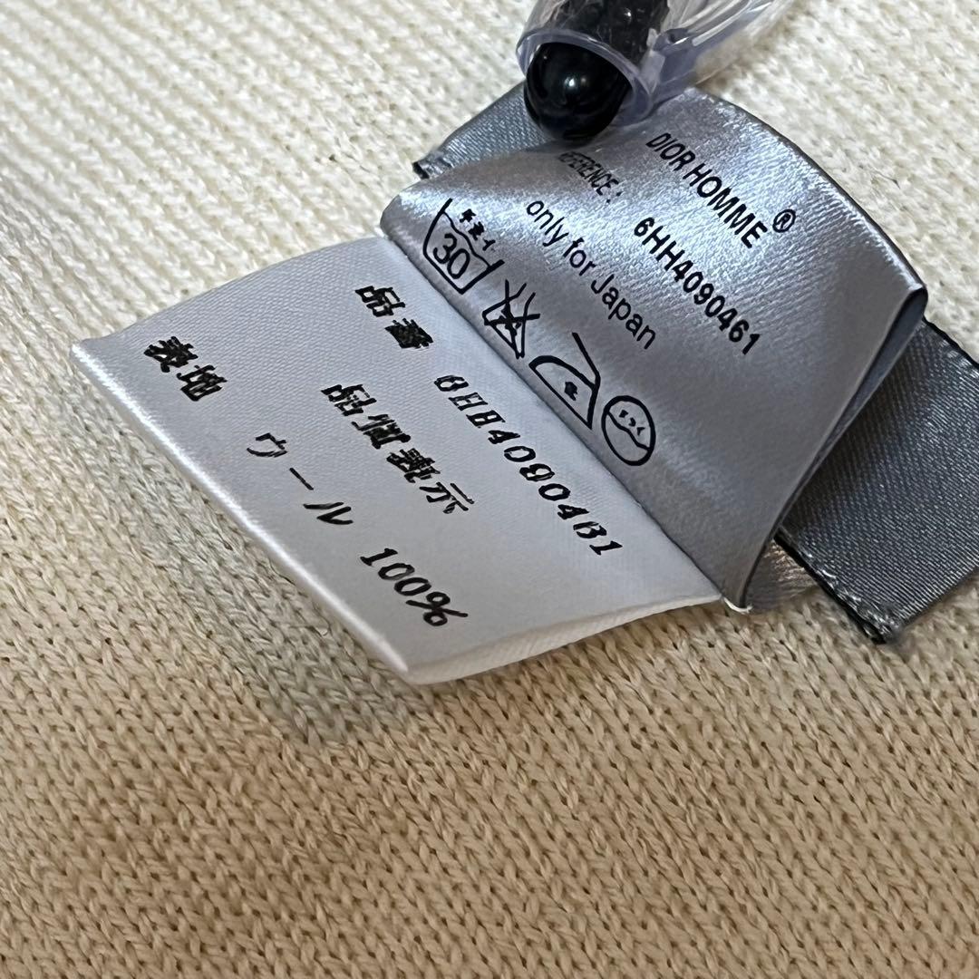 Dior HOMME ディオールオム 06AW バイカラーウールニットマフラー