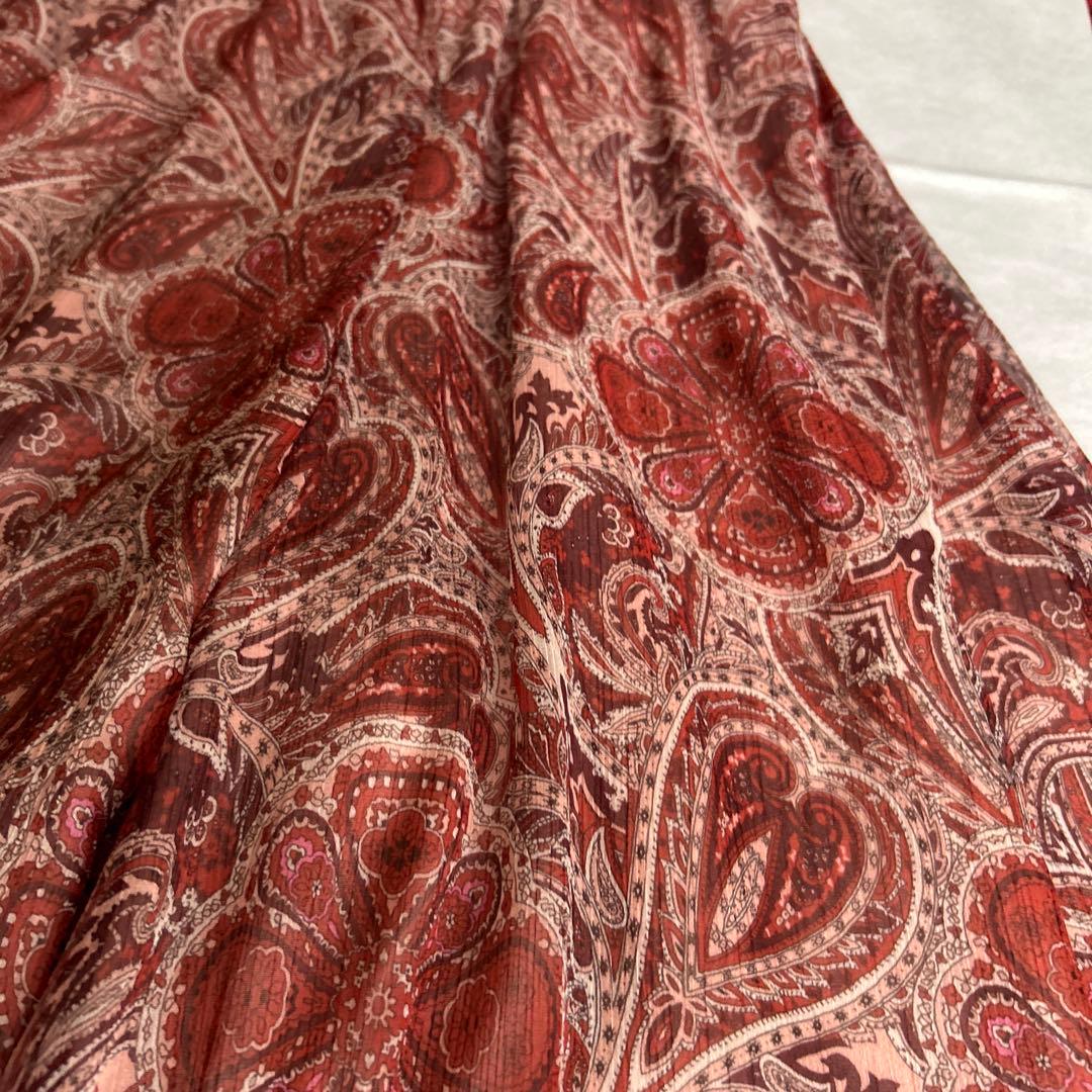 美品ANAYI 楊柳ペイズリーオールインワン36サイズ