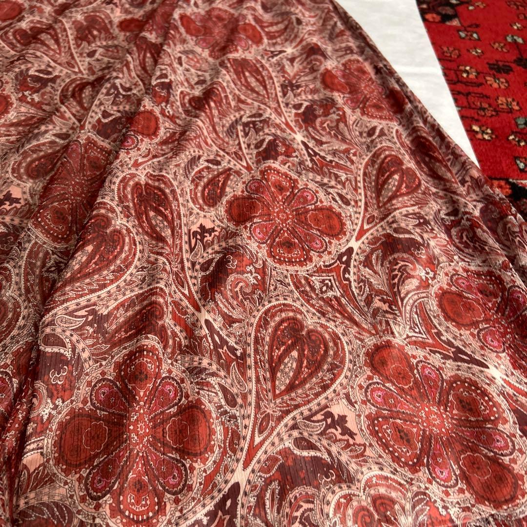 美品ANAYI 楊柳ペイズリーオールインワン36サイズ