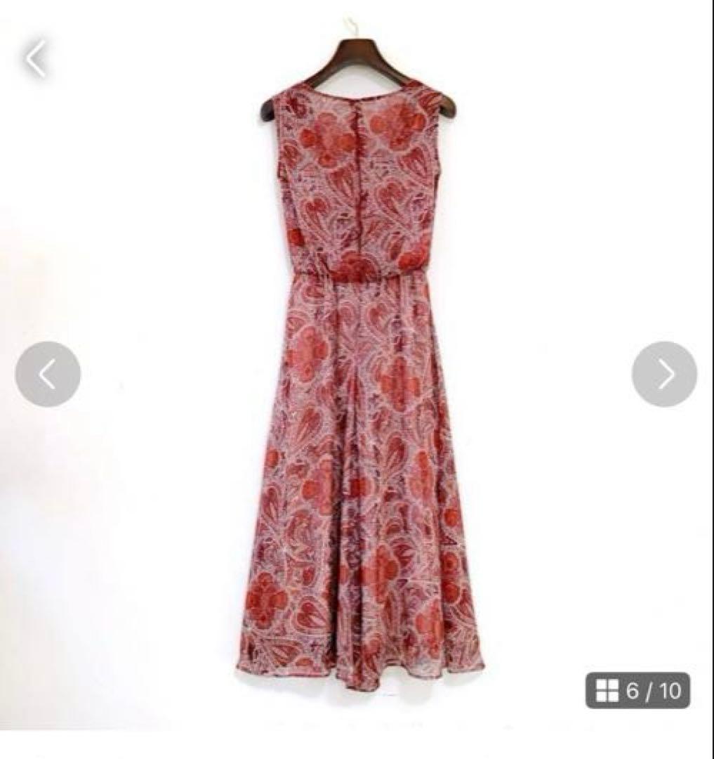 美品ANAYI 楊柳ペイズリーオールインワン36サイズ