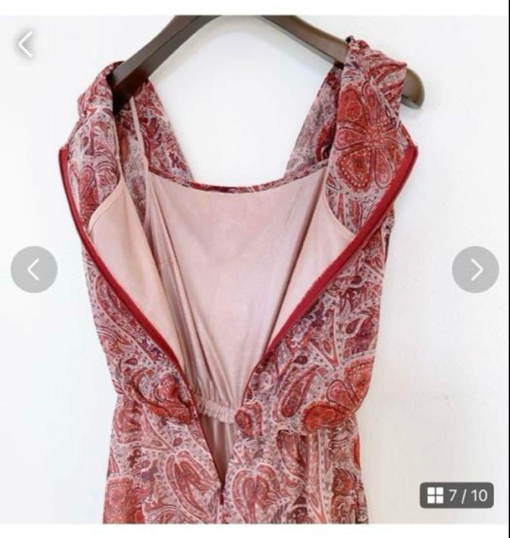 美品ANAYI 楊柳ペイズリーオールインワン36サイズ