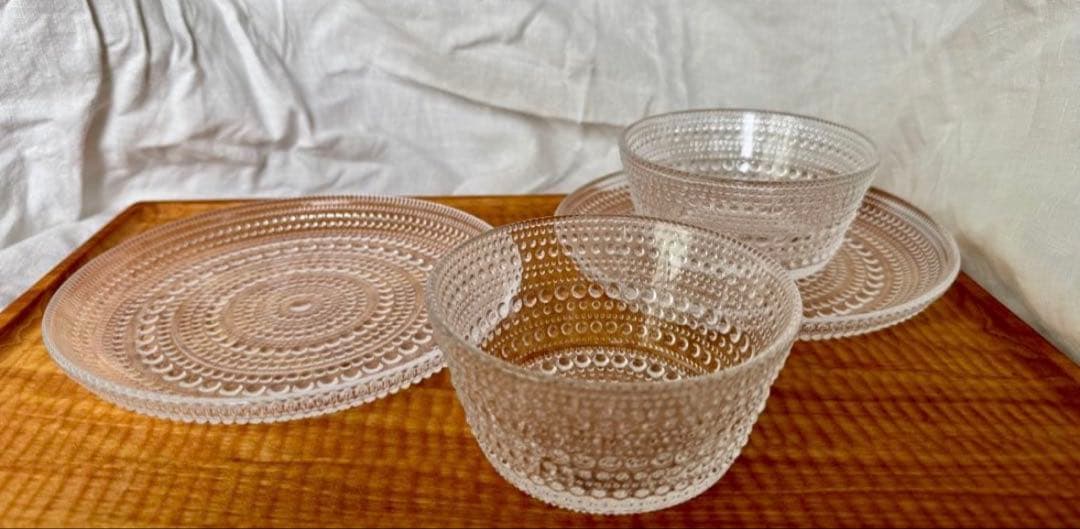 イッタラ　カステヘルミ　ボウル　17cmプレート　2組4客