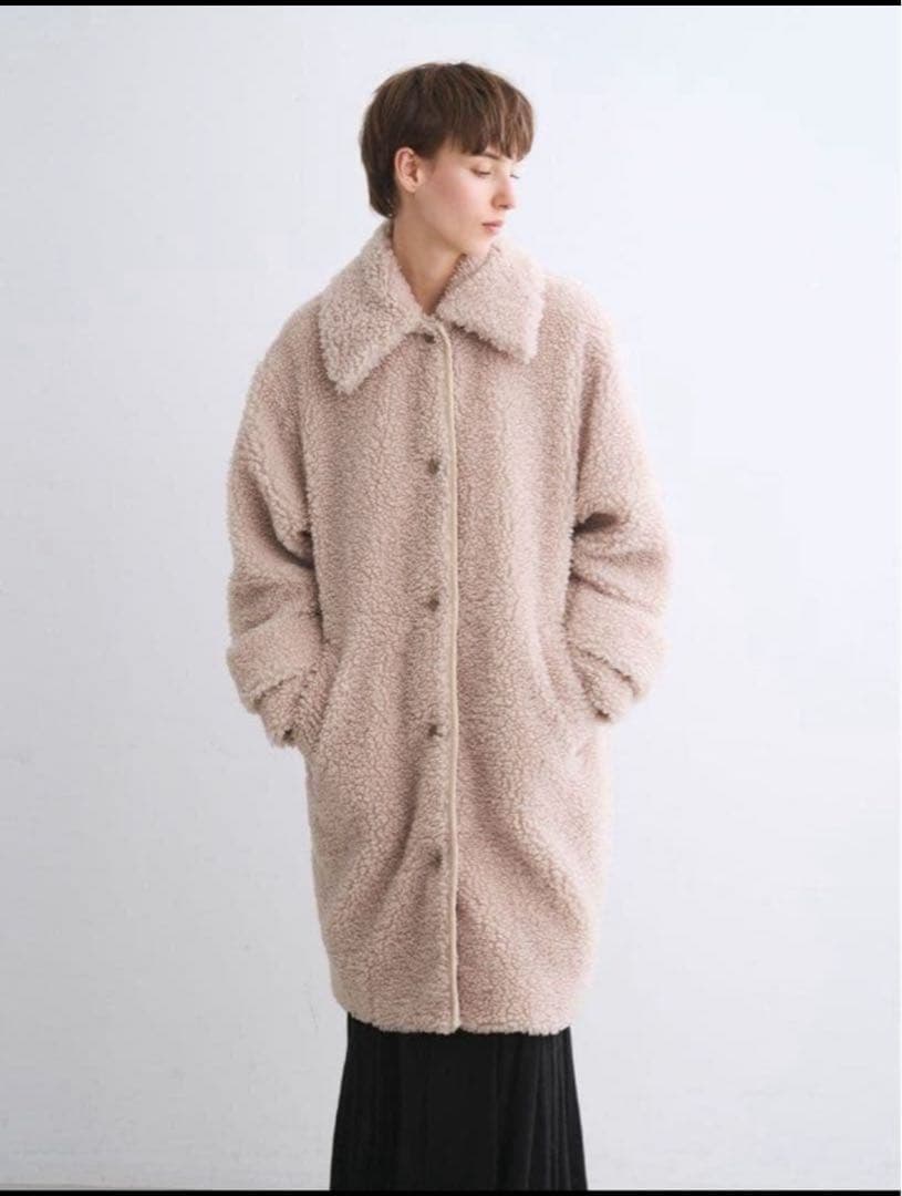 今期完売　three dots 　スリードッツ　エコぺルボア　ロングコート