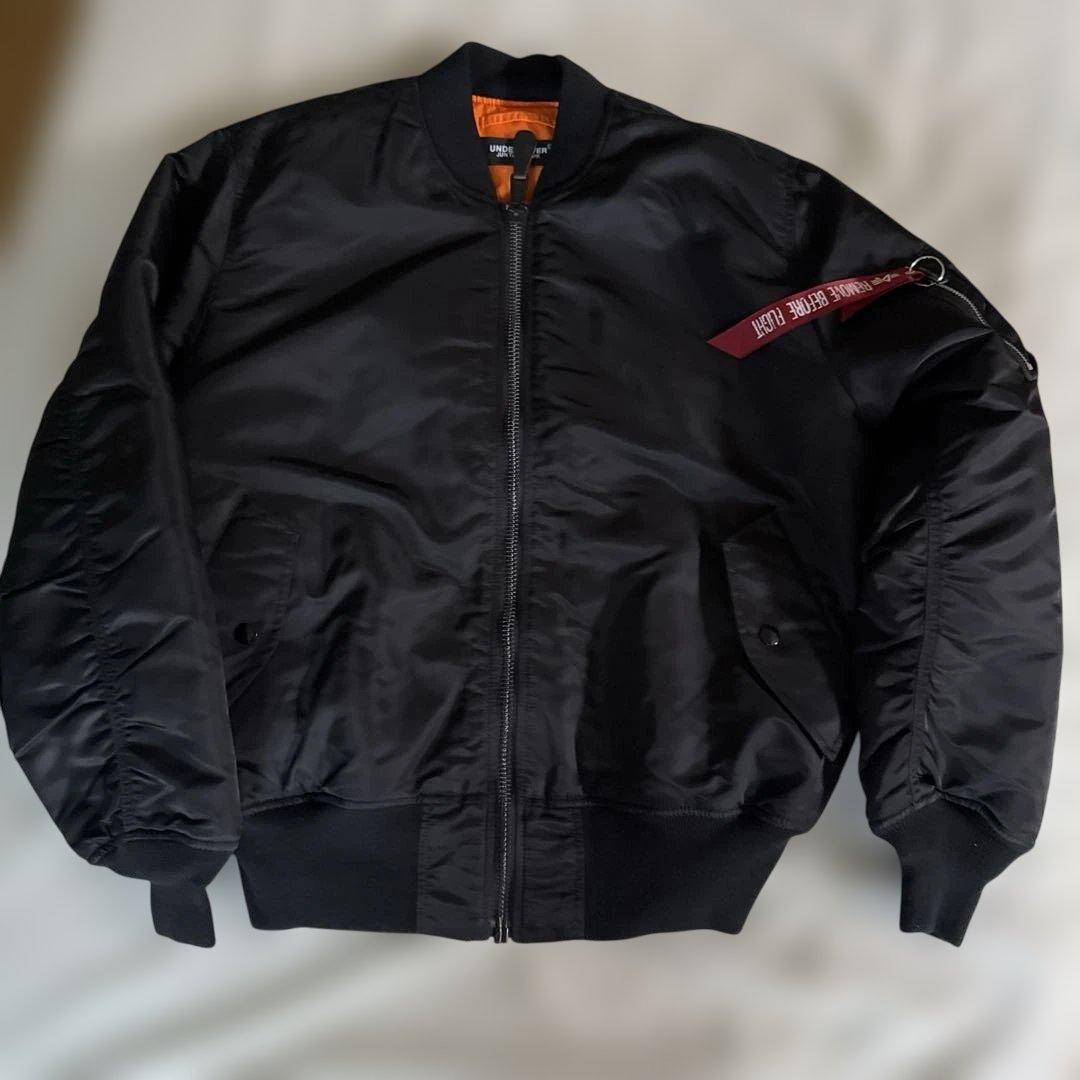 22AW UNDERCOVER PSYCHO MA-1 ブラックL【美品】