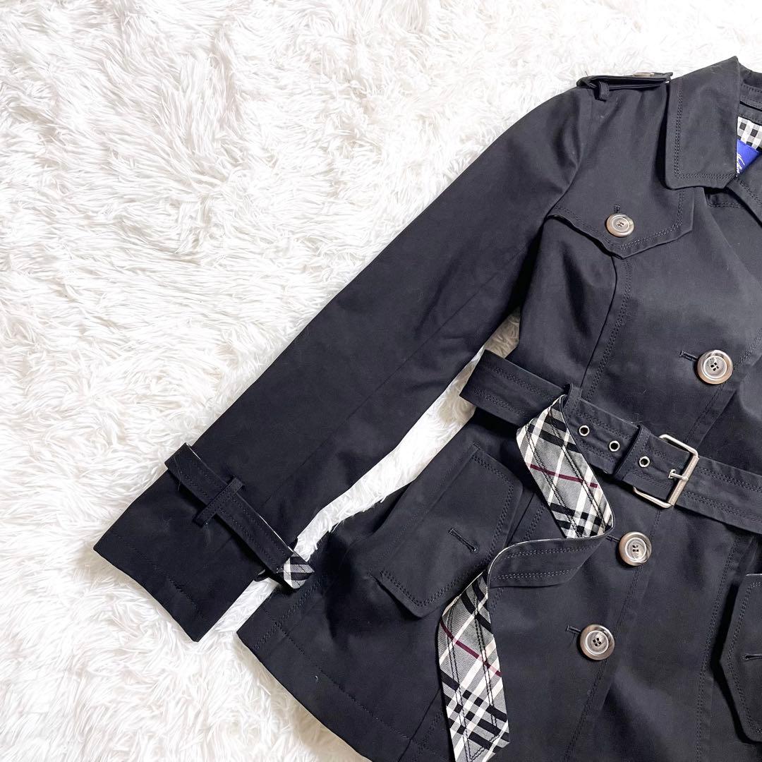 美品✨ BURBERRY BLUE LABEL トレンチコート 38 黒