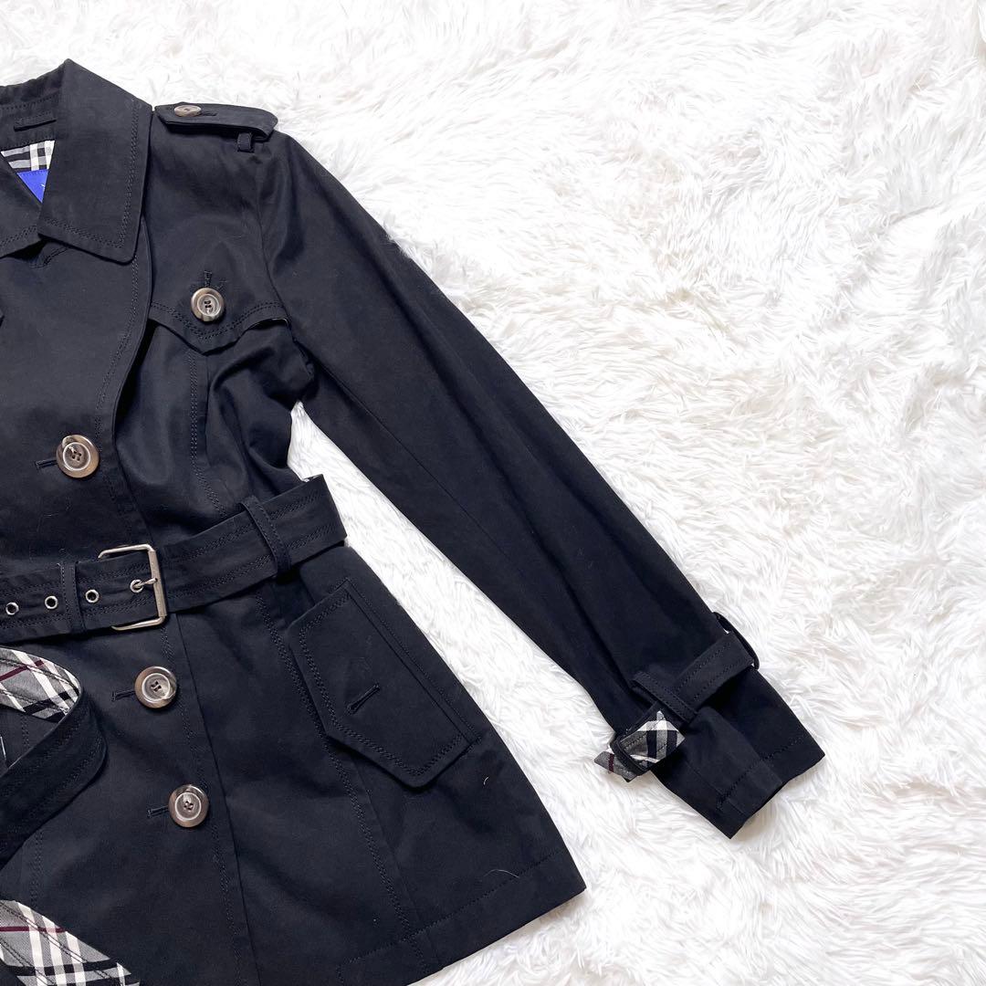 美品✨ BURBERRY BLUE LABEL トレンチコート 38 黒