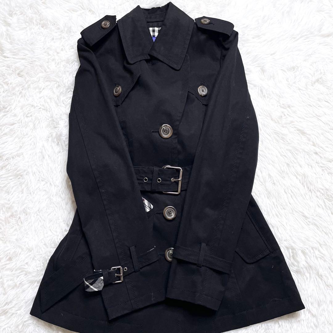 美品✨ BURBERRY BLUE LABEL トレンチコート 38 黒