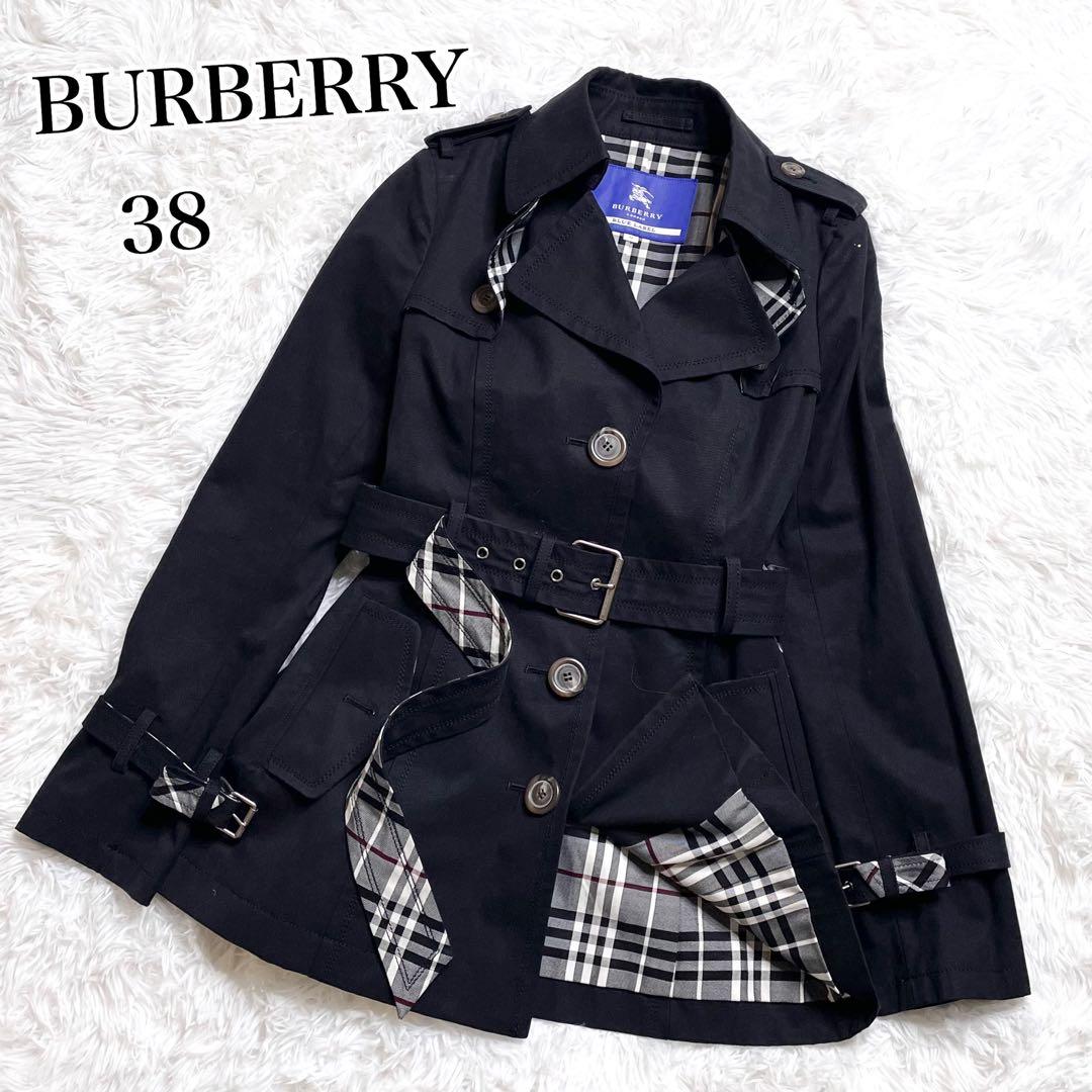 美品✨ BURBERRY BLUE LABEL トレンチコート 38 黒