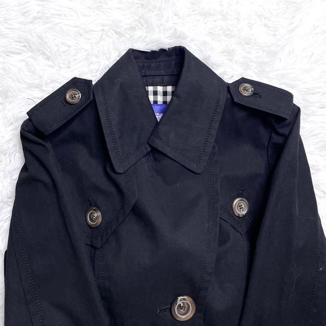 美品✨ BURBERRY BLUE LABEL トレンチコート 38 黒