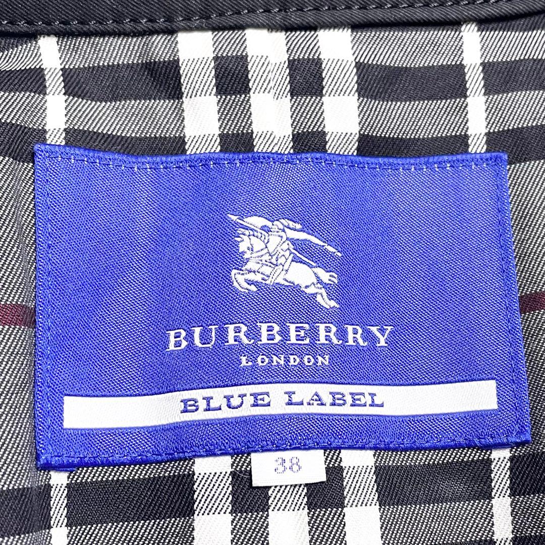 美品✨ BURBERRY BLUE LABEL トレンチコート 38 黒